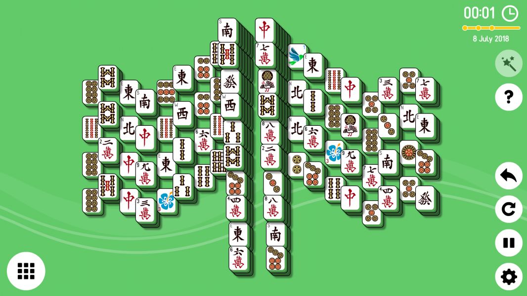 Level 2018-07-08. Online Mahjong Solitaire