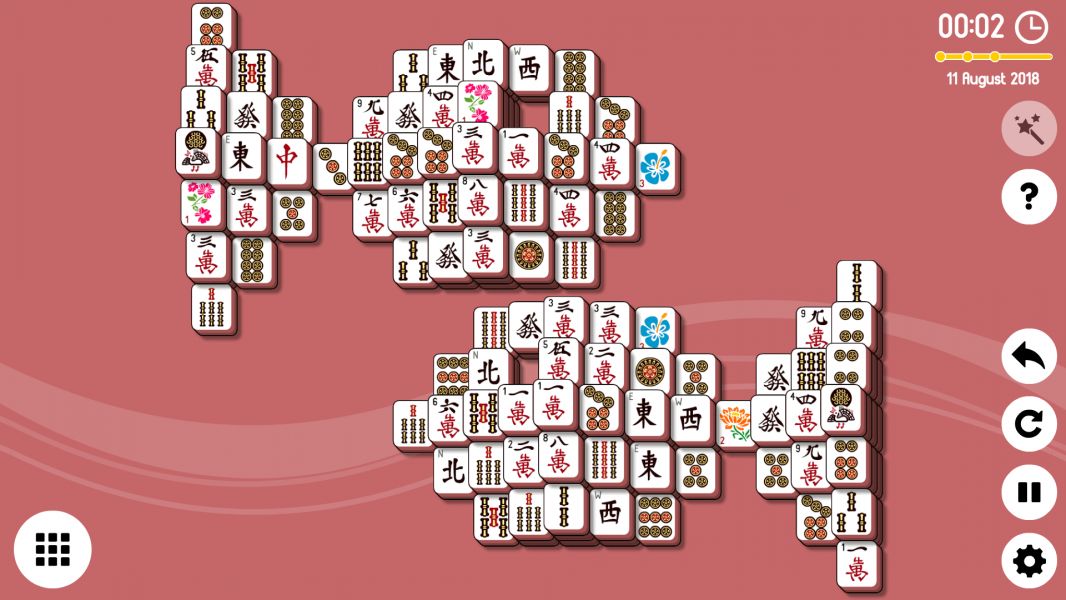 Level 2018-08-11. Online Mahjong Solitaire