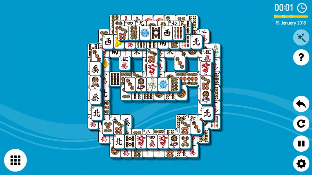 Level 2018-01-15. Online Mahjong Solitaire