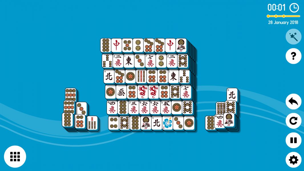 Level 2018-01-28. Online Mahjong Solitaire