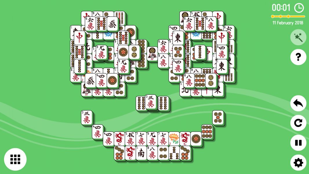 Level 2018-02-11. Online Mahjong Solitaire
