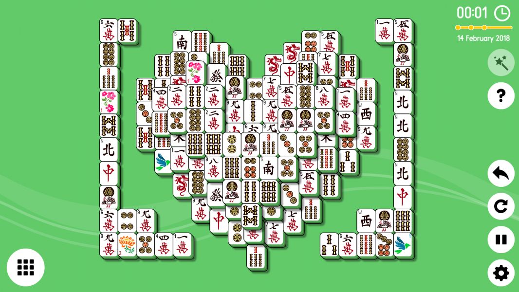 Level 2018-02-14. Online Mahjong Solitaire