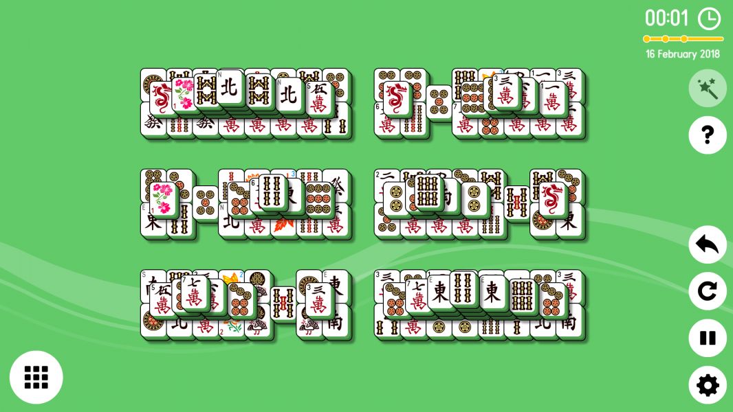 Level 2018-02-16. Online Mahjong Solitaire