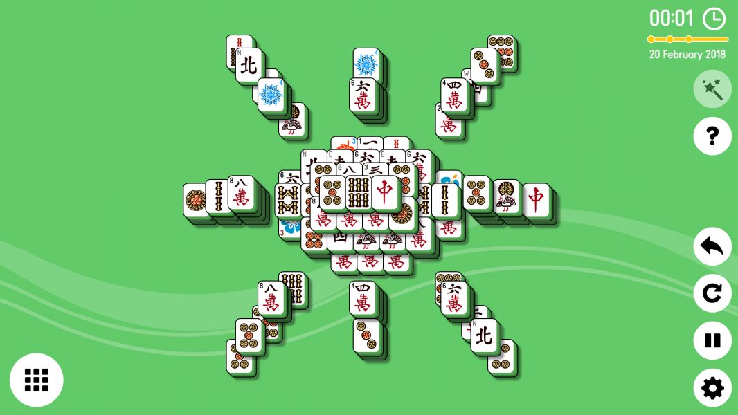 Level 2018-02-20. Online Mahjong Solitaire