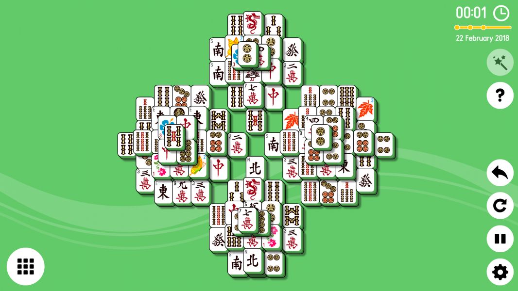 Level 2018-02-22. Online Mahjong Solitaire