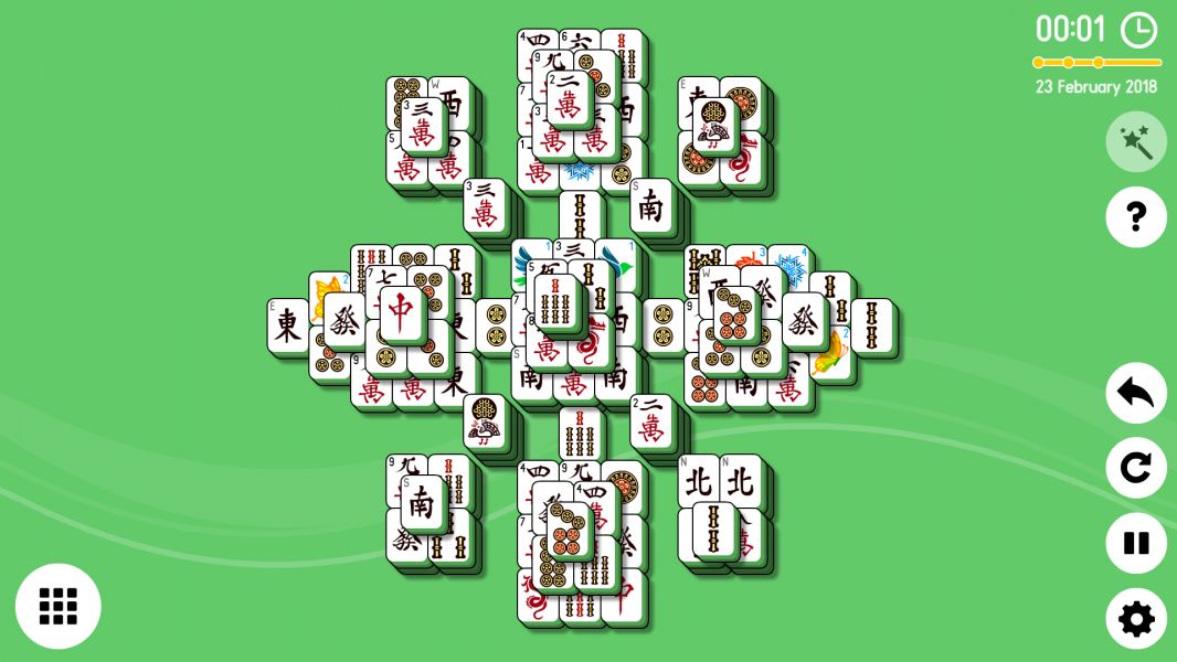 Level 2018-02-23. Online Mahjong Solitaire