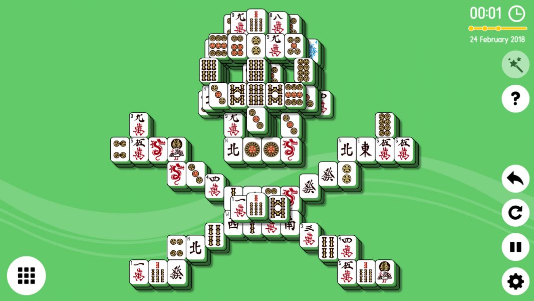 Level 2018-02-24. Online Mahjong Solitaire