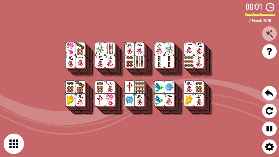 Level 2018-03-07. Online Mahjong Solitaire