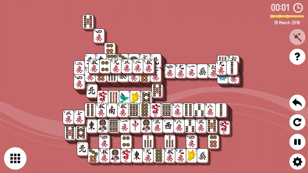 Level 2018-03-19. Online Mahjong Solitaire