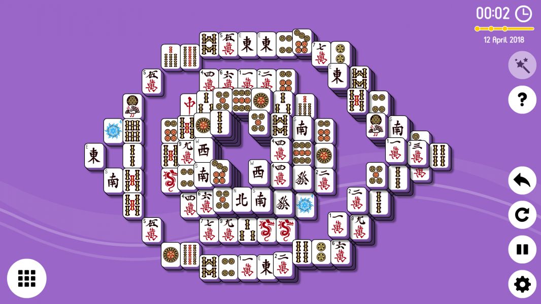Level 2018-04-12. Online Mahjong Solitaire