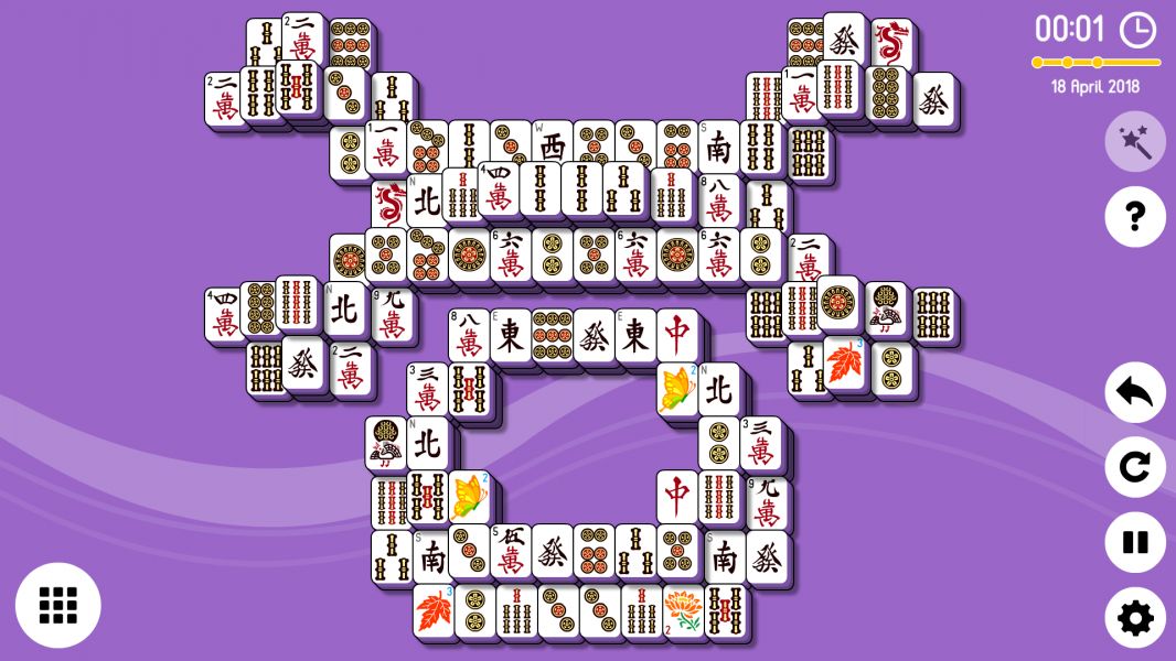 Level 2018-04-18. Online Mahjong Solitaire