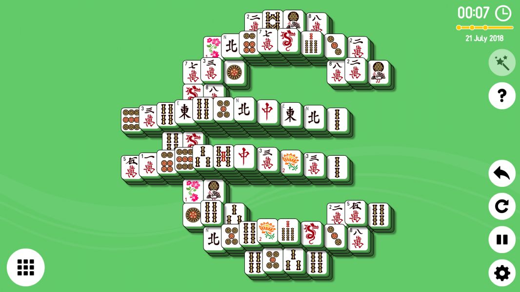 Level 2018-07-21. Online Mahjong Solitaire