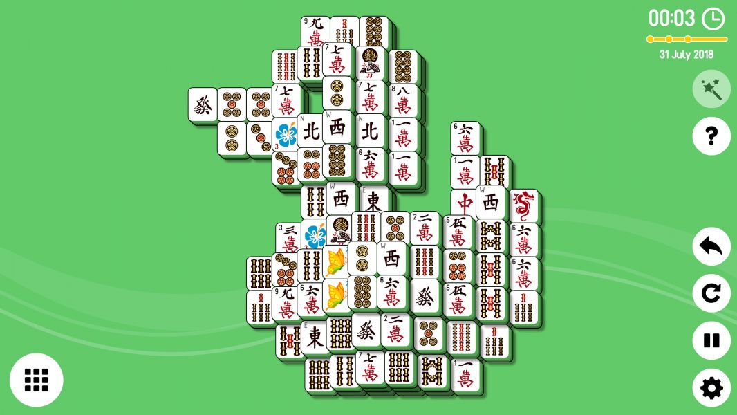 Level 2018-07-31. Online Mahjong Solitaire