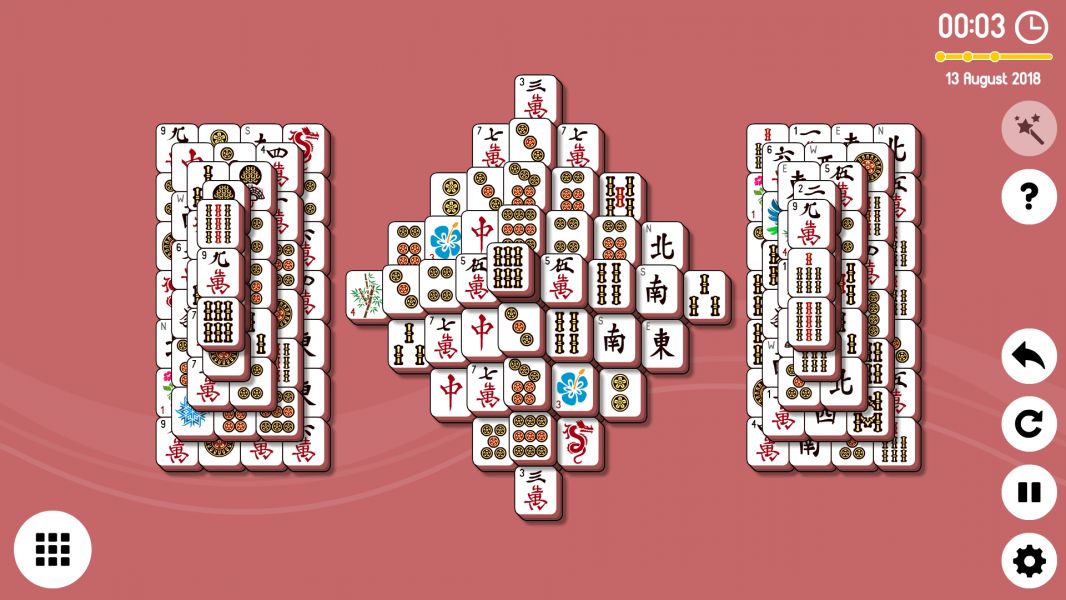Level 2018-08-13. Online Mahjong Solitaire