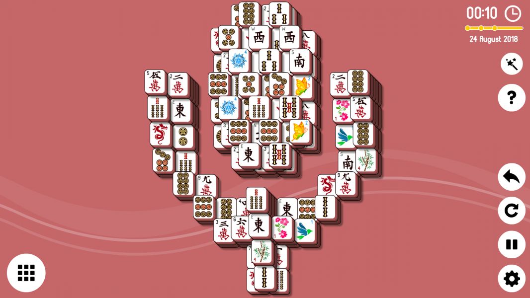 Level 2018-08-24. Online Mahjong Solitaire