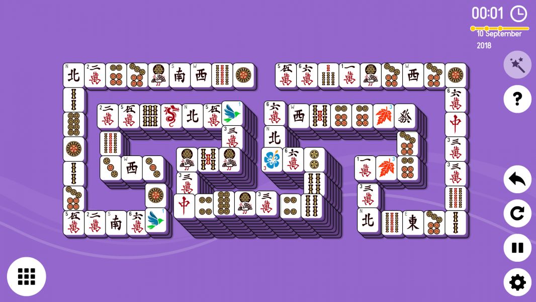 Level 2018-09-10. Online Mahjong Solitaire