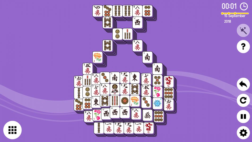 Level 2018-09-15. Online Mahjong Solitaire