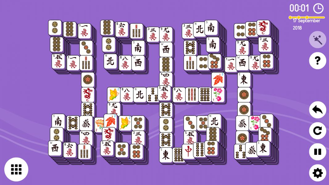 Level 2018-09-17. Online Mahjong Solitaire