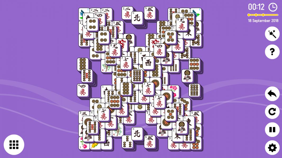 Level 2018-09-18. Online Mahjong Solitaire
