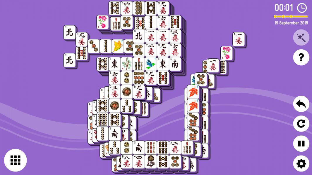 Level 2018-09-19. Online Mahjong Solitaire