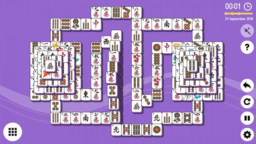 Level 2018-09-24. Online Mahjong Solitaire