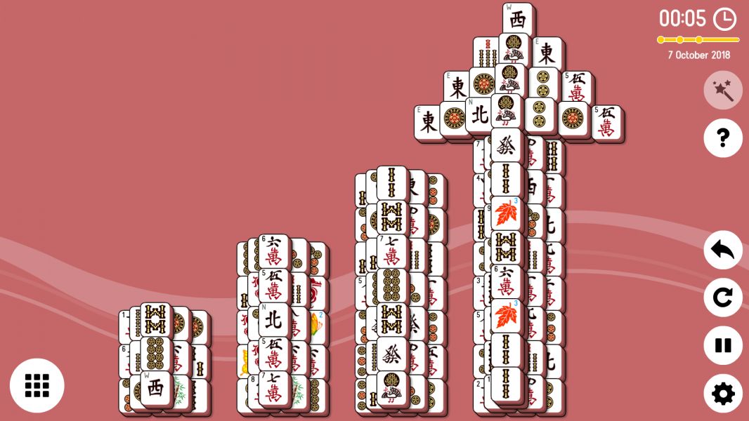 Level 2018-10-07. Online Mahjong Solitaire