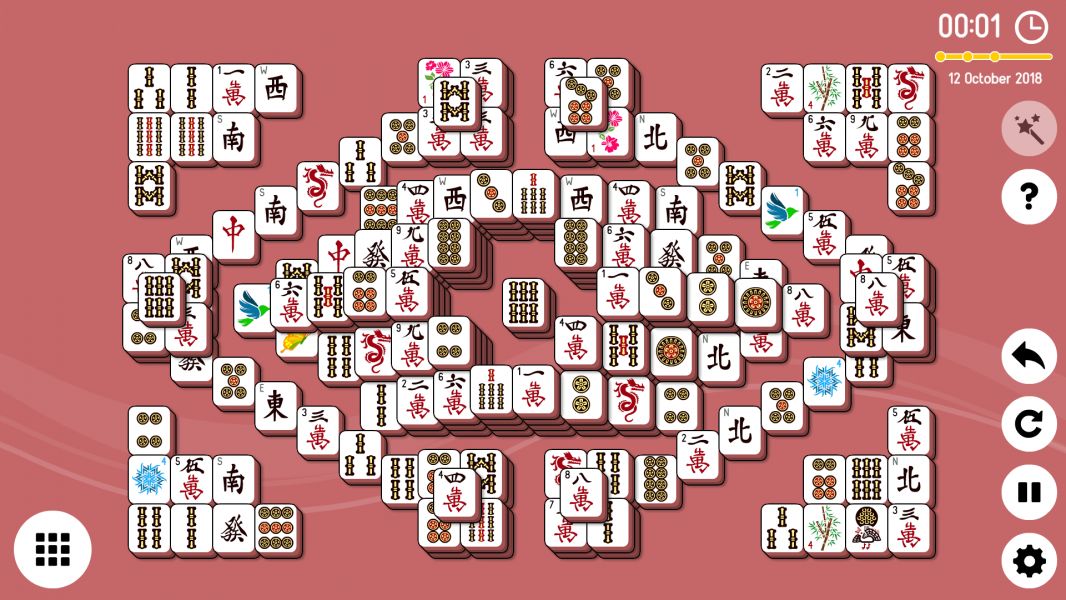 Level 2018-10-12. Online Mahjong Solitaire