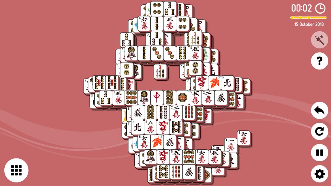 Level 2018-10-15. Online Mahjong Solitaire