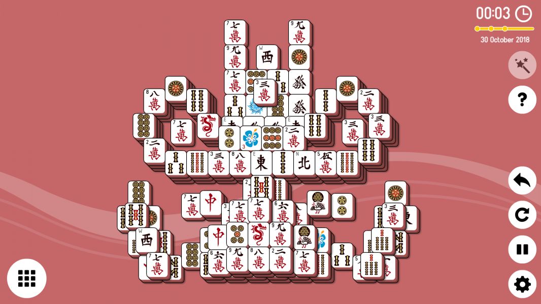 Level 2018-10-30. Online Mahjong Solitaire