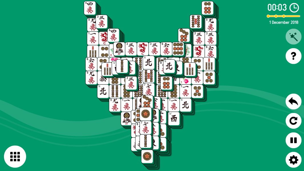 Level 2018-12-01. Online Mahjong Solitaire