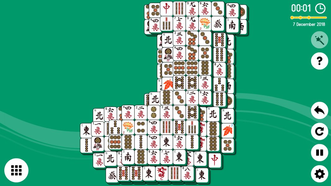 Level 2018-12-07. Online Mahjong Solitaire