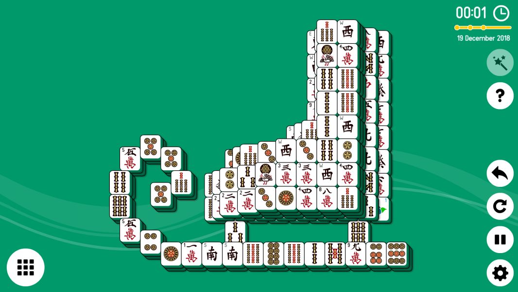 Level 2018-12-19. Online Mahjong Solitaire