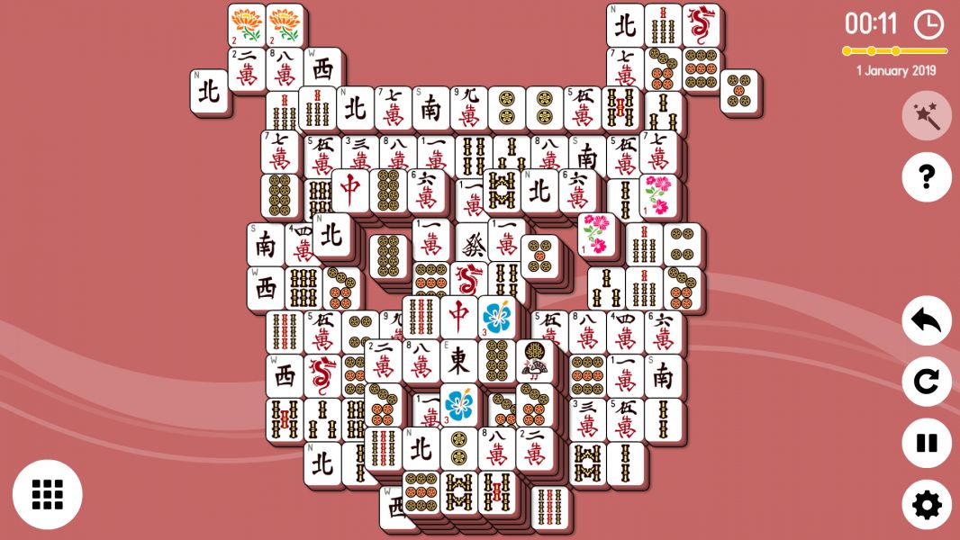 Level 2019-01-01. Online Mahjong Solitaire