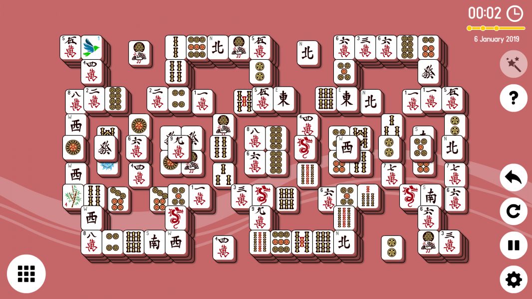 Level 2019-01-06. Online Mahjong Solitaire
