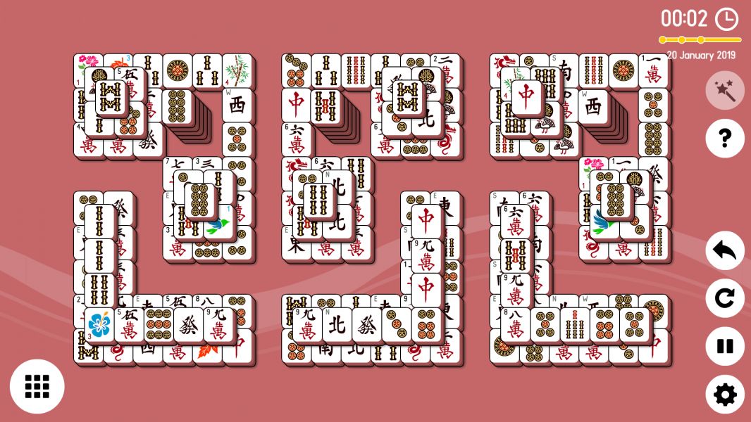Level 2019-01-20. Online Mahjong Solitaire