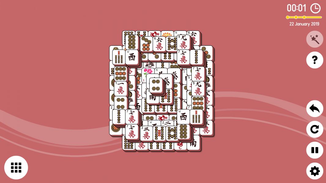 Level 2019-01-22. Online Mahjong Solitaire