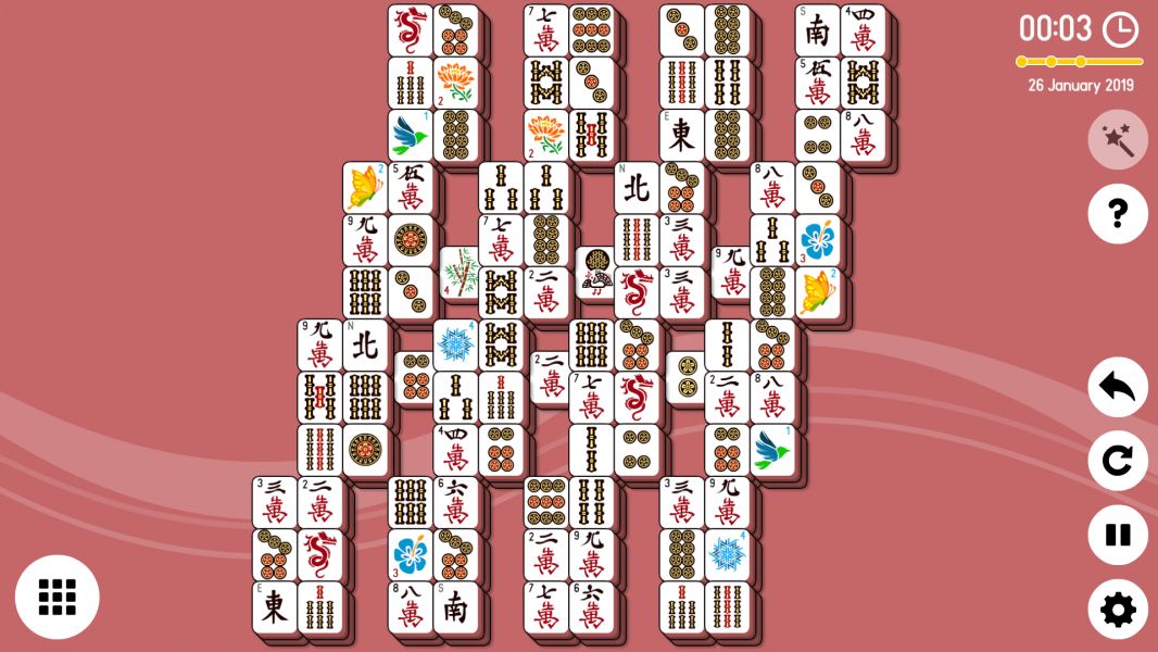 Level 2019-01-26. Online Mahjong Solitaire
