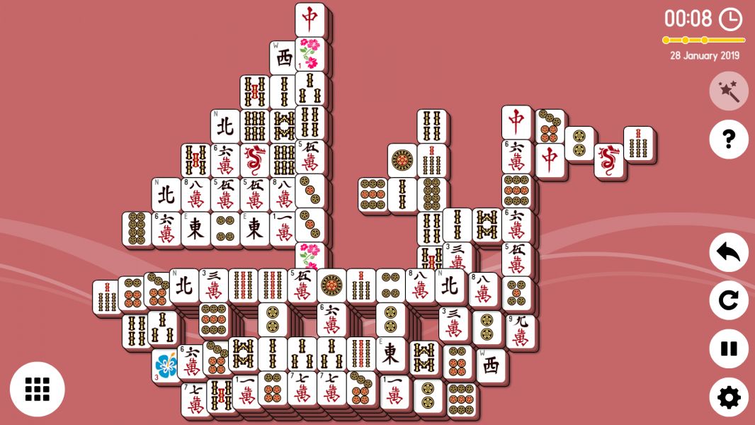 Level 2019-01-28. Online Mahjong Solitaire