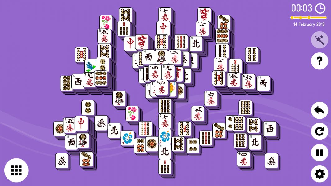 Level 2019-02-14. Online Mahjong Solitaire