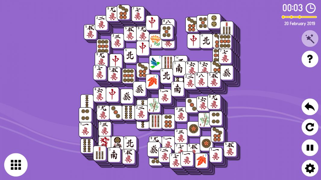 Level 2019-02-20. Online Mahjong Solitaire