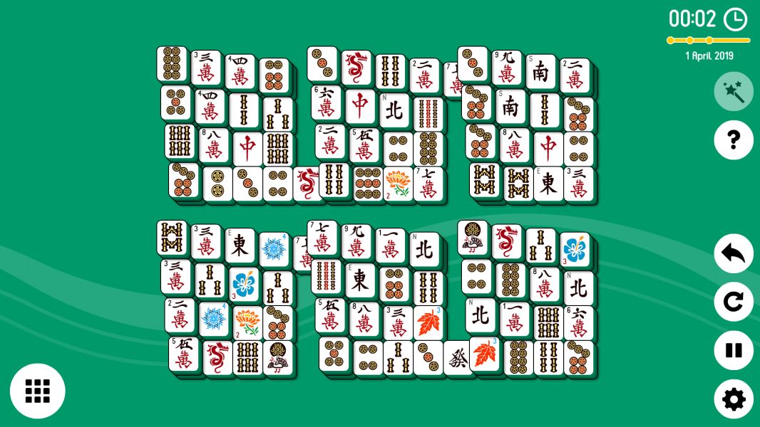 Level 2019-04-01. Online Mahjong Solitaire