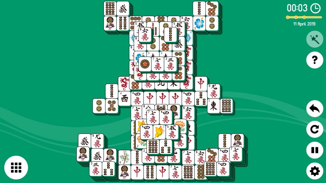 Level 2019-04-11. Online Mahjong Solitaire