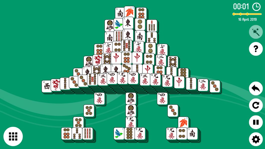 Level 2019-04-16. Online Mahjong Solitaire