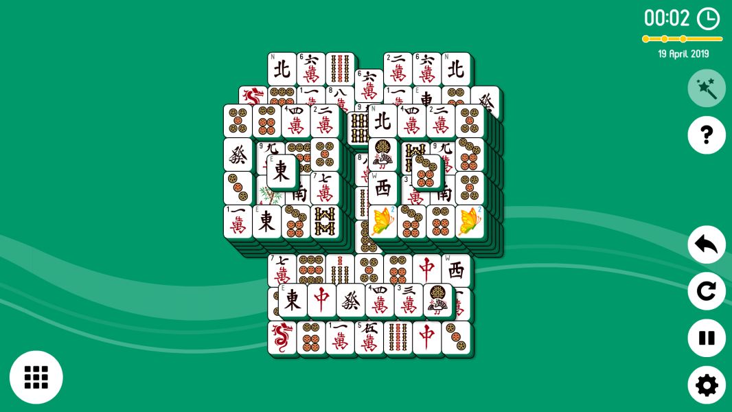 Level 2019-04-19. Online Mahjong Solitaire