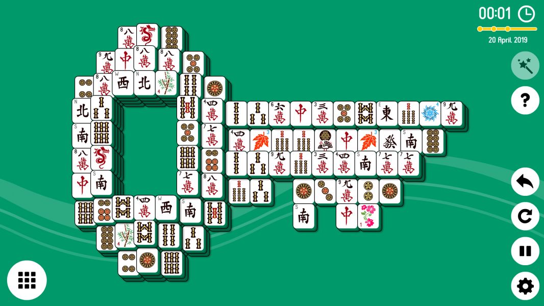 Level 2019-04-20. Online Mahjong Solitaire