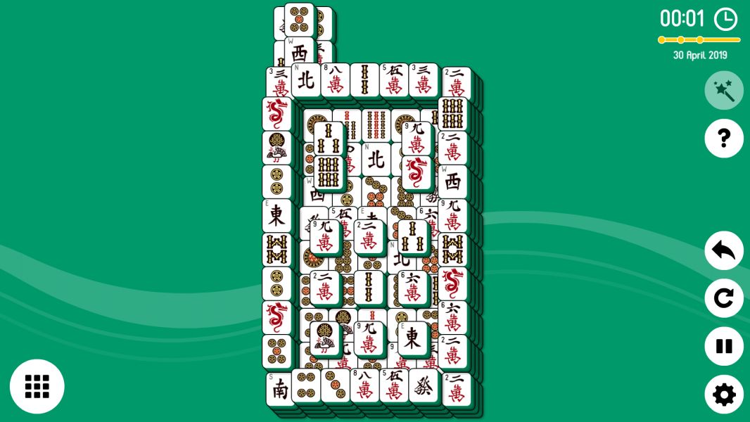 Level 2019-04-30. Online Mahjong Solitaire
