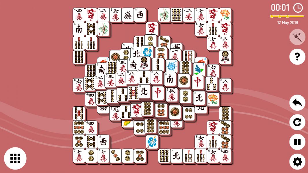 Level 2019-05-12. Online Mahjong Solitaire