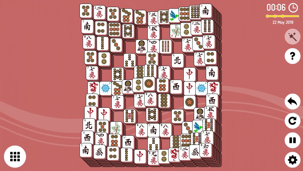 Level 2019-05-22. Online Mahjong Solitaire