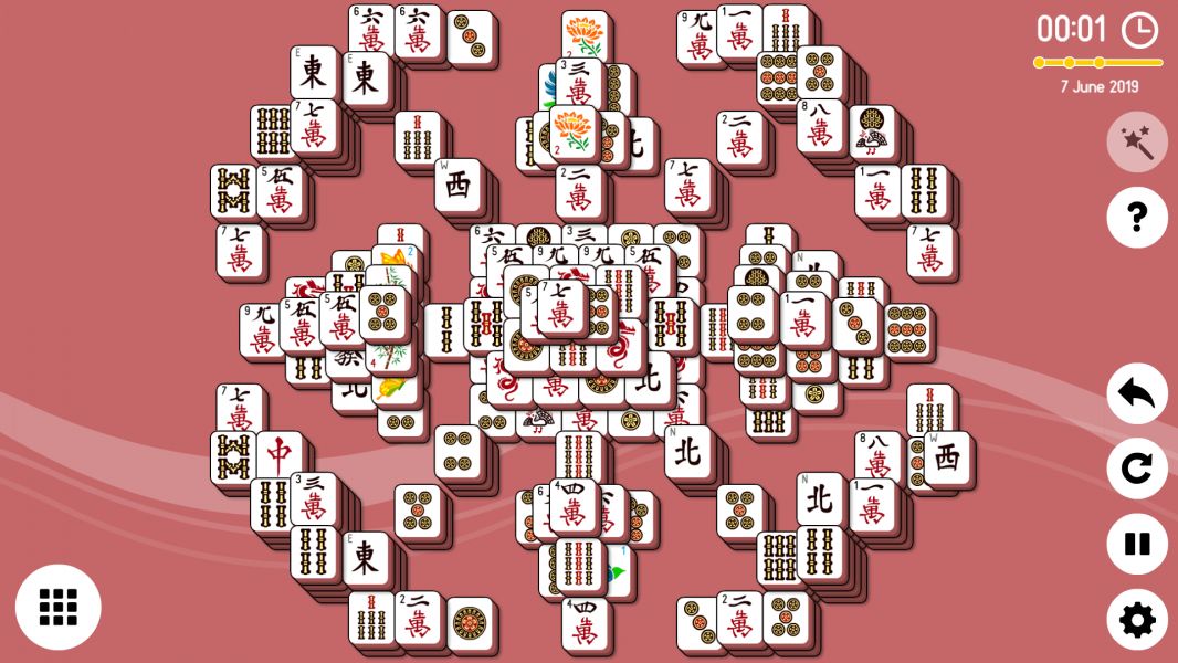 Level 2019-06-07. Online Mahjong Solitaire
