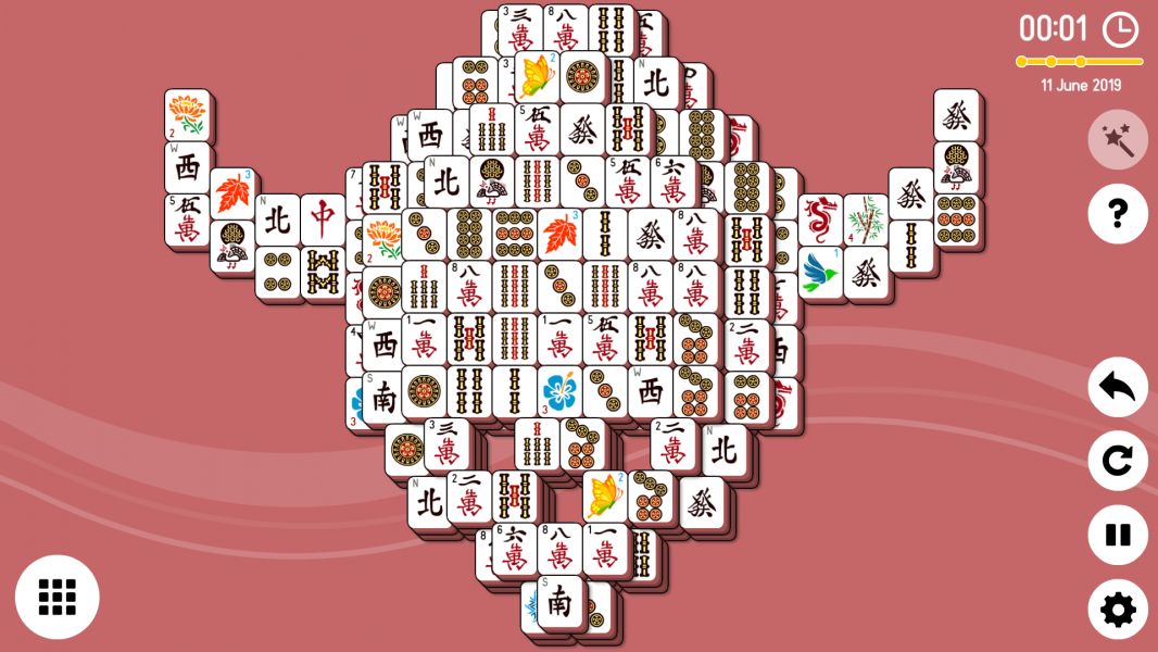 Level 2019-06-11. Online Mahjong Solitaire